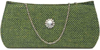 

Kraftrush Casual Green Clutch