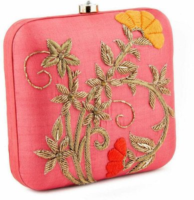 

Shree Creations Party Pink Clutch
