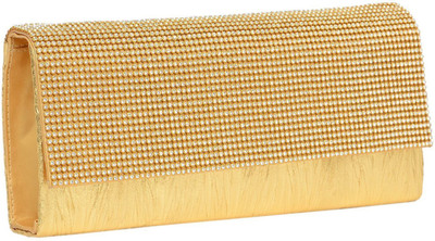 

Bagaholics Party Gold Clutch