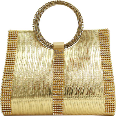 

Bagaholics Party Gold Clutch