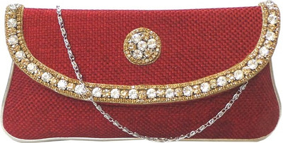 

Bhamini Party Maroon Clutch