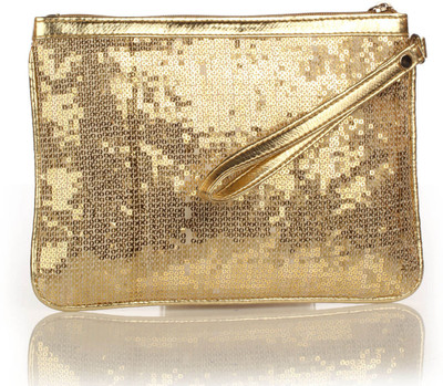 

Berrypeckers Casual Gold Clutch
