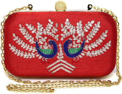

Hepburnette Party Red Clutch
