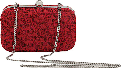 

Berrypeckers Party Red Clutch