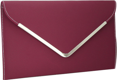 

Klazo Casual, Formal Maroon Clutch