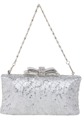 

Reedra Party Silver Clutch