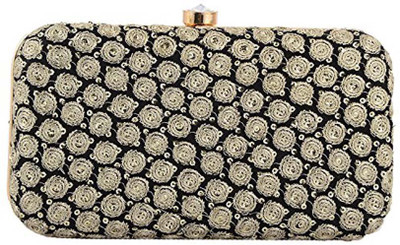 Duchess Party Black, Silver Clutch