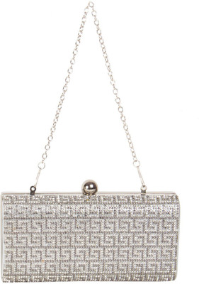 

Reedra Party Silver Clutch