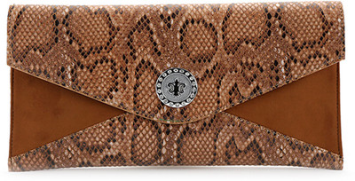 

Elligator Party Brown Clutch