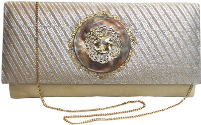 

Bhamini Party Gold Clutch