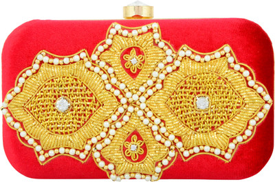 

Tooba Handicraft Party Multicolor Clutch