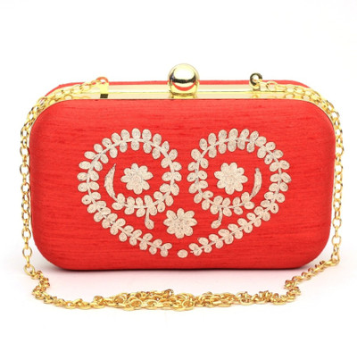 

Hepburnette Party Red Clutch