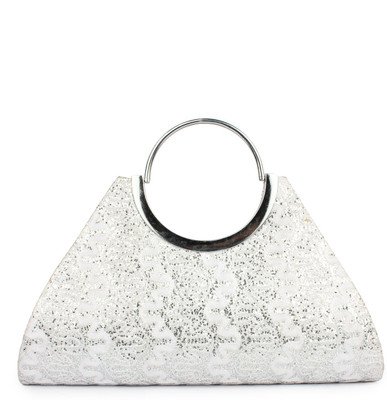 

Histeria Casual Silver Clutch