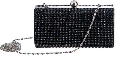 

Peaubella Party Black Clutch
