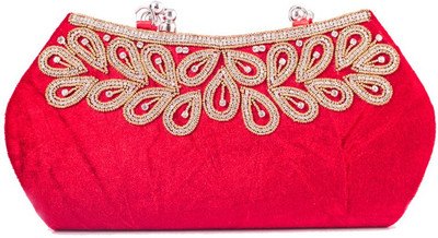 

Kleio Casual, Formal, Party Red Clutch