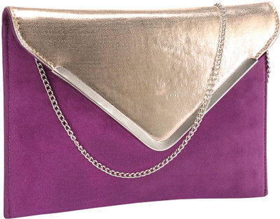 

Contrast Party Pink, Gold Clutch, Gold;pink