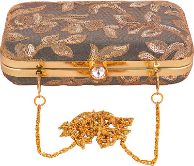 

Arisha kreation Co Party Gold Clutch