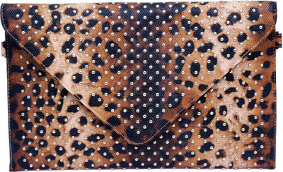 

Super Drool Party Brown Clutch