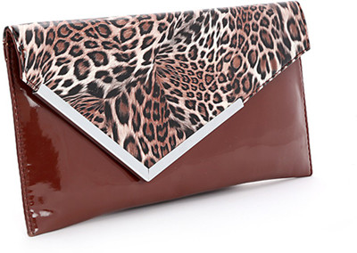 

Elligator Party Brown Clutch