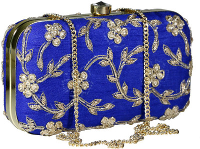 

Sadaf Party Blue Clutch