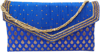 

Bhamini Party Blue Clutch