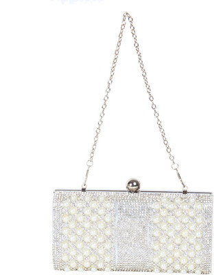

Reedra Party Silver Clutch