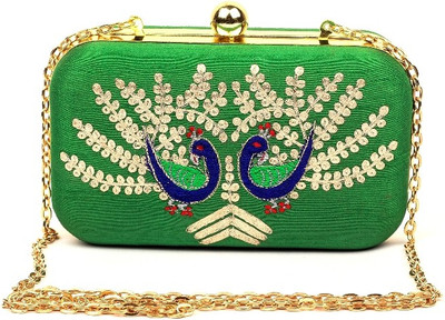 

Hepburnette Party Green Clutch