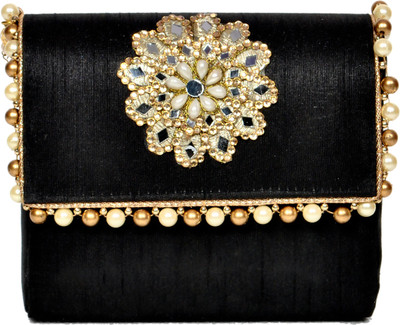 

Glitter Accessories Party Black Clutch