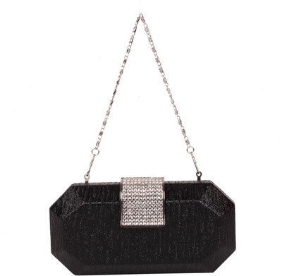 

Reedra Party Black Clutch