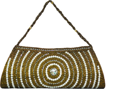 

VS Creation Casual Gold, White Clutch