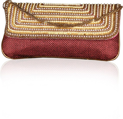 

Variation Party Maroon Clutch
