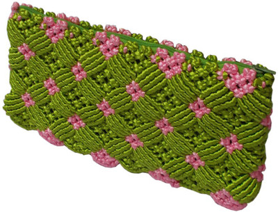 

Rosy Casual Green, Pink Clutch