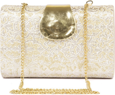 Rysha Casual Gold Clutch