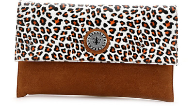 

Elligator Party Brown Clutch