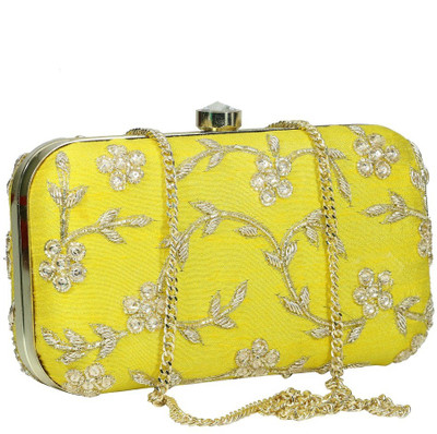 

Sadaf Party Yellow Clutch
