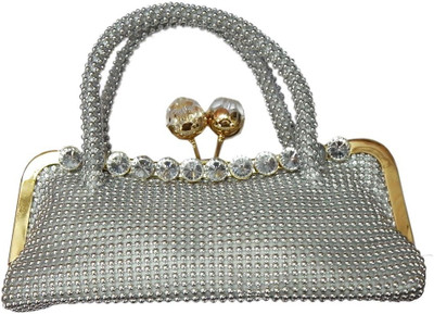 

Navaksha Casual Silver Clutch