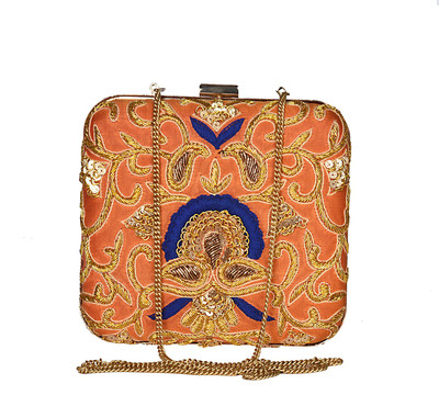 

DoneByChow Party Orange Clutch