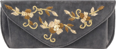 

D'oro Party Grey Clutch