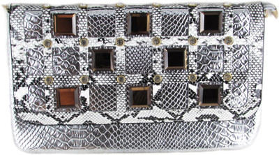 

Dolls N Queens Party Silver Clutch