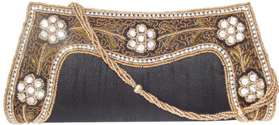 

Moksh Party Black Clutch