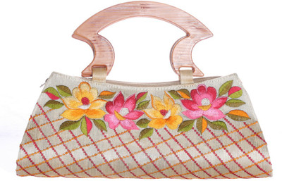 

Soulful Threads Party Beige Clutch