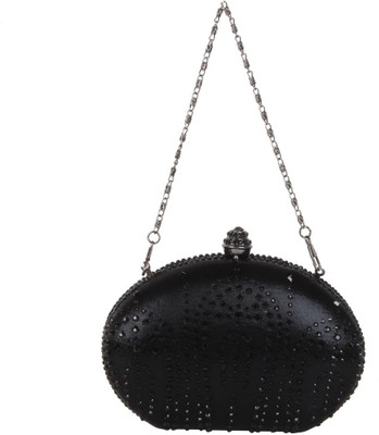

Reedra Party Black Clutch
