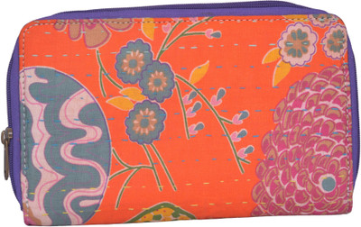 

Jaipur Textiles Hub Party Orange Clutch