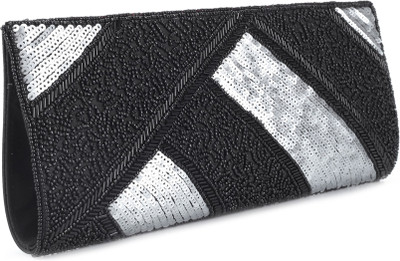 

Spice Art Casual Black, Silver Clutch