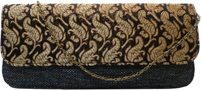 Bhamini Party Black Clutch