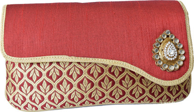 

Mahadev Exports Casual Maroon Clutch