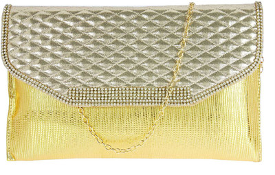 

JG Shoppe Casual Gold Clutch