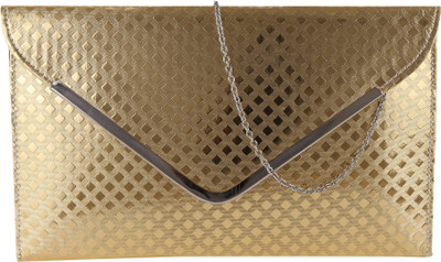 

Jewel Fuel Casual Gold Clutch