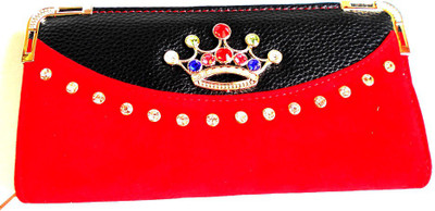 Achal Casual Red Clutch