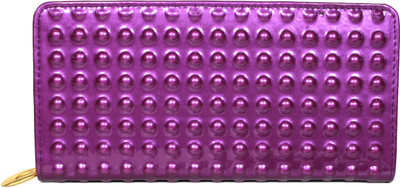 

La Femme Essentials Party Purple Clutch